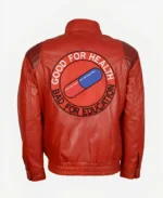 Akira Kaneda Red Leather Jacket back