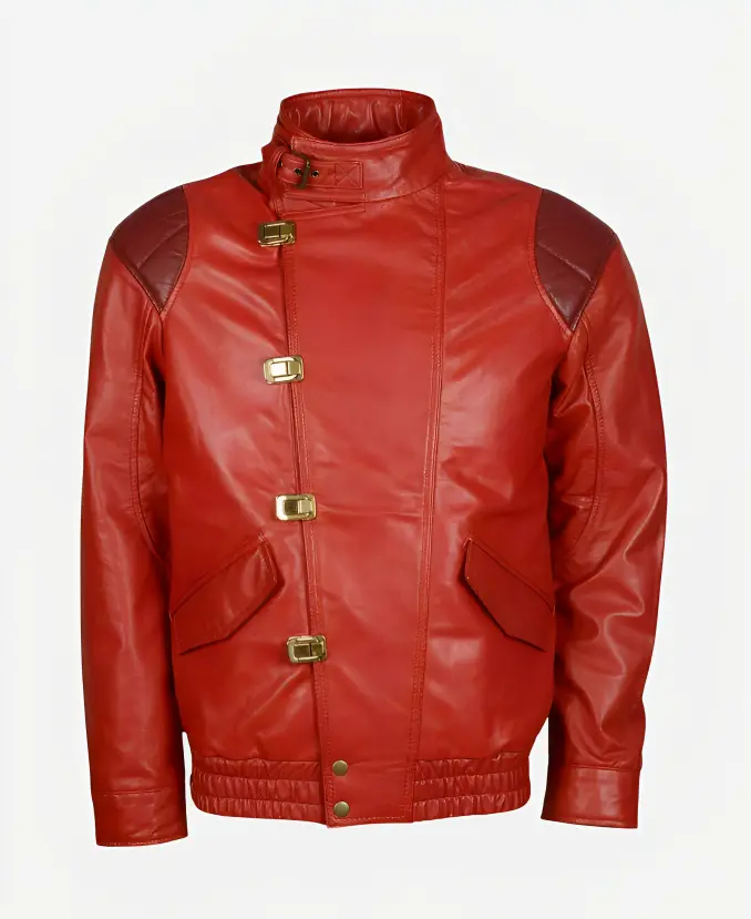 Akira Kaneda Red Leather Jacket front