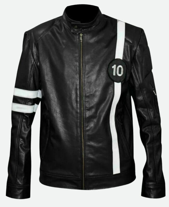 Ben 10 Leather Jacket Black Front