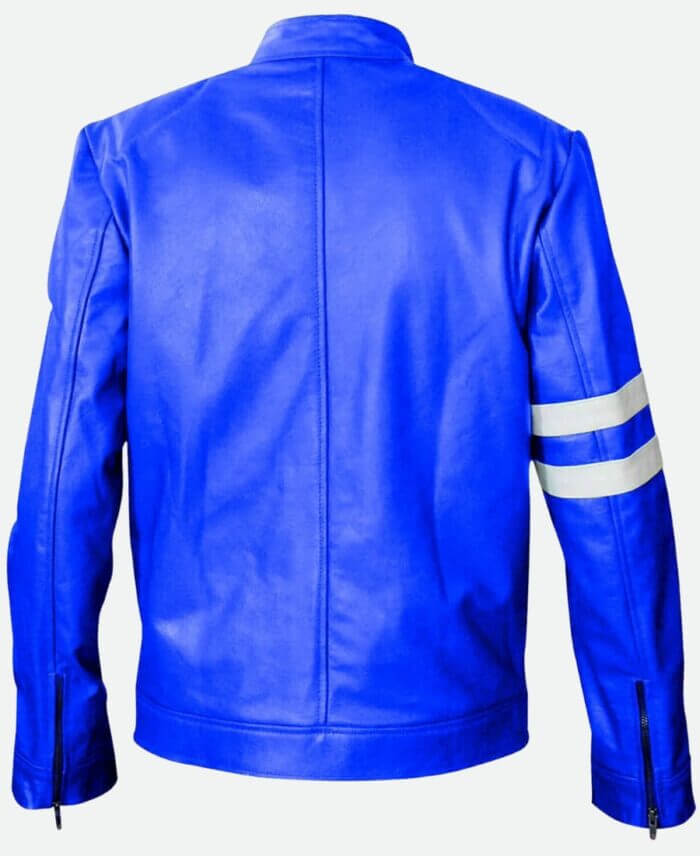 Ben 10 Leather Jacket Blue Back