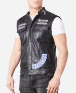 Sons Of Anarchy Jax Teller Leather Vest Fronr