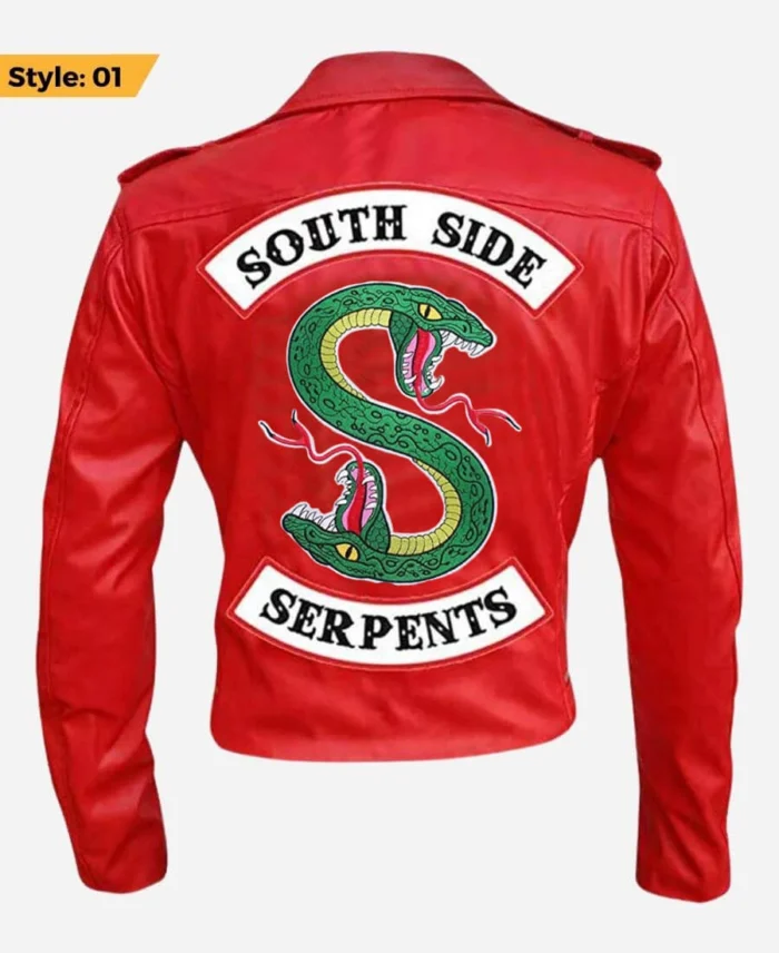 Riverdale Southside Serpents Jacket Red Style 01