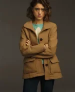 Nancy Wheeler Brown Wool Jacket