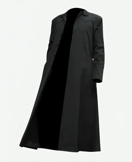 Keanu Reeves The Neo Matrix Black Trench Coat