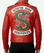 Cheryl Blossom Southside Serpents Red Leather Jacket