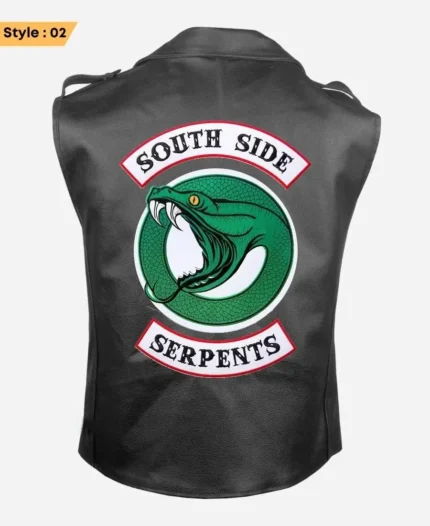 Southside Serpents Leather Vest Style 02