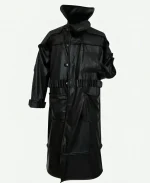 Roy Batty Leather Black Trench Coat