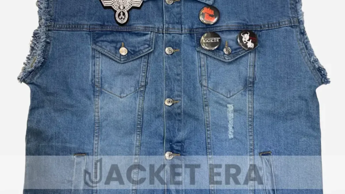 Eddie Munson Buttons Pins Patches Levi's trucker sale Jacket Stranger Things Netflix