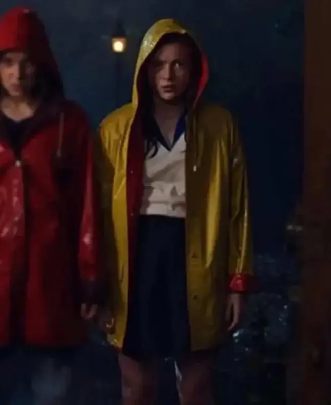 Stranger Things Max Mayfield Red and Yellow Coat side