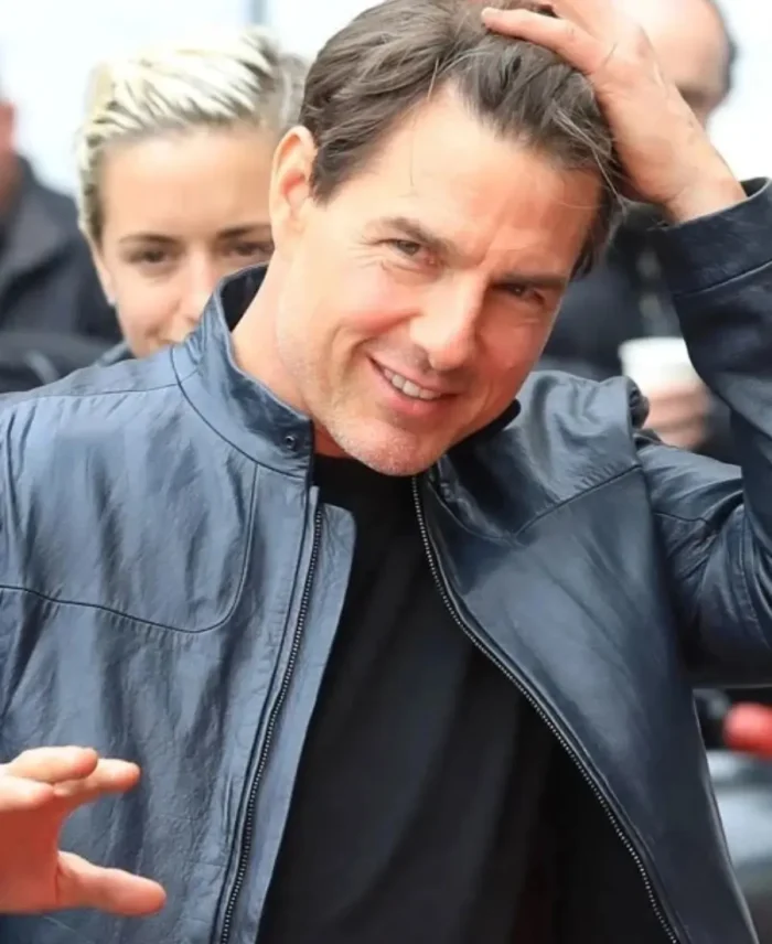 Tom Cruise Mission Impossible Fallout Leather Jacket Front