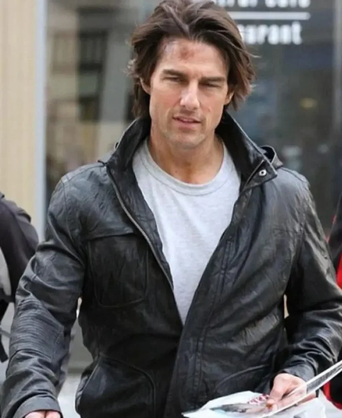 Tom Cruise Mission Impossible Ghost Protocol Black Jacket Front