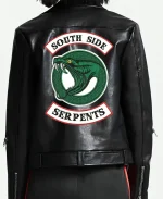 Southside Serpents Riverdale Toni Topaz Black Leather Jacket