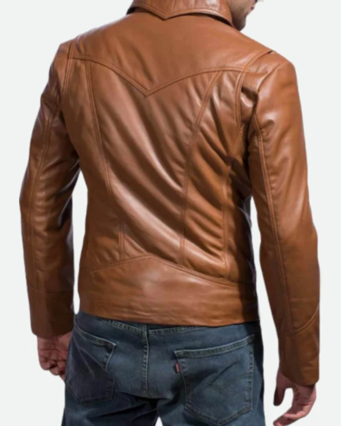 X-Men Days of Future Past Leather Jacket Back