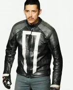 The Ghost Gabriel Luna Black Leather jacket