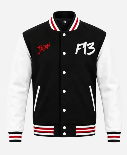 Jason Voorhees Comic book Character Halloween Black Varsity Jacket