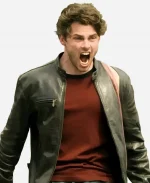 X men Origins Cyclops James Marsden Black Leather Jacket