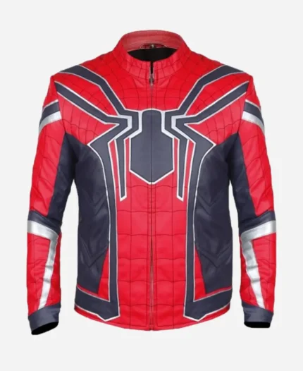 spider-man leather Jacket front