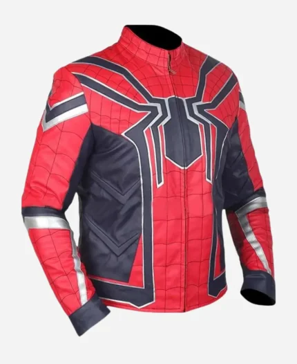 spider-man leather Jacket side