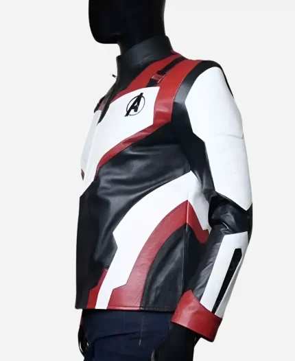  Avengers Endgame Quantum Realm Black Leather Jacket