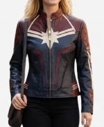 Captain Marvel faux leather jacket