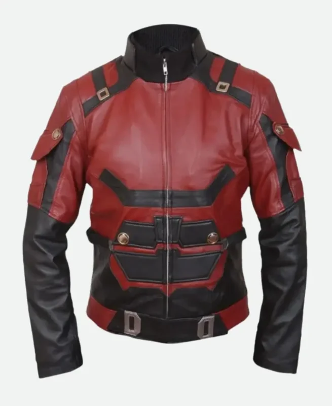 Charlie Cox Daredevil Leather Jacket Front