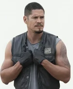 MC Ezekiel ‘EZ’ Reyes Black Leather Vest