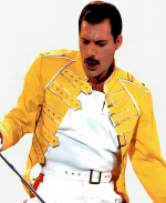 Concert Freddie Mercury Yellow Leather Jacket