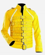 Freddie Mercury Concert Leather Jacket - Yellow