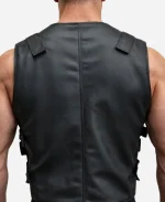 Punisher Jon Bernthal Skull Leather Vest Costum