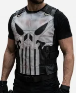 Jon Bernthal Black Leather Vest