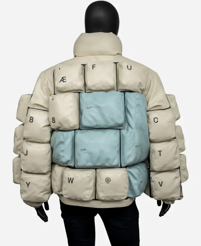 The Keyboard Quilted Puffer Jacket back
