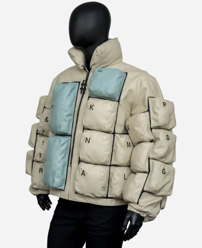 The Keyboard Quilted Puffer Jacket side