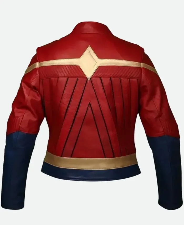 Wonder Woman Leather Jacket Back