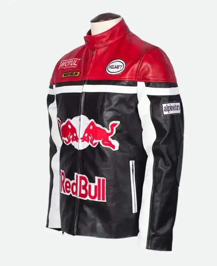 Red Bull Racing Leather Jacket Other Side