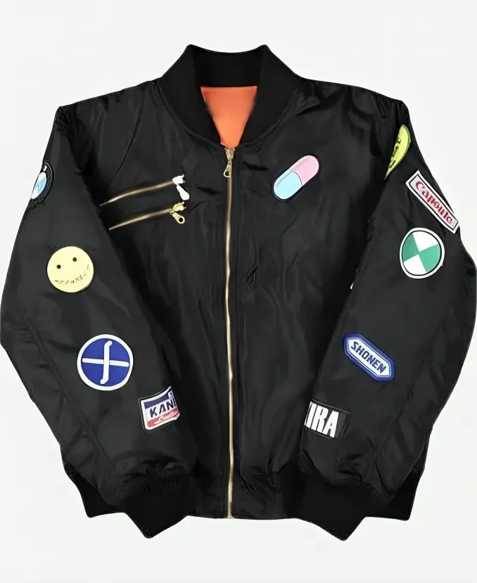 Akira Black Bomber Jacket