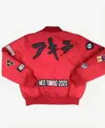 Akira Red Bomber Jacket Back
