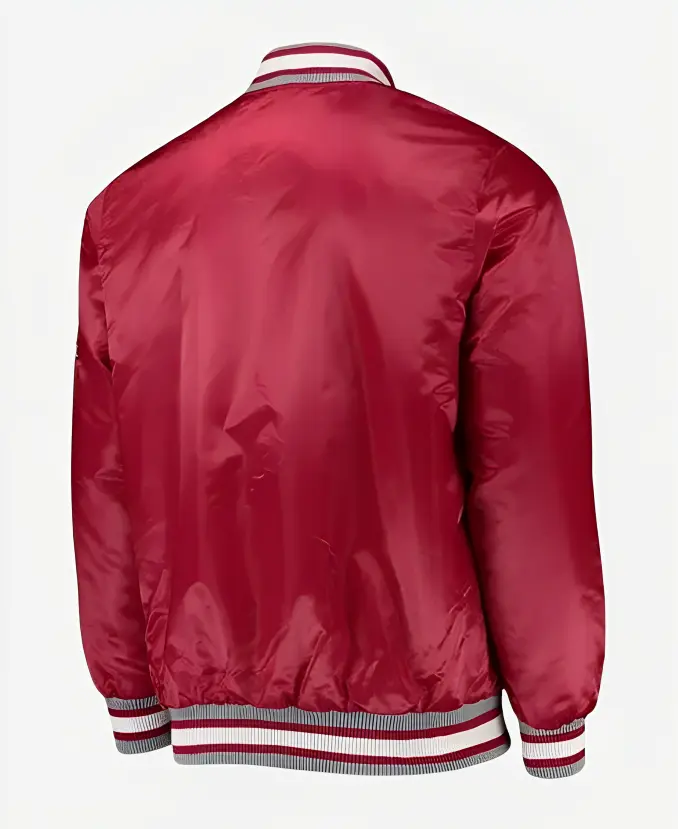 Alabama Crimson Tide letterman Red jacket Back