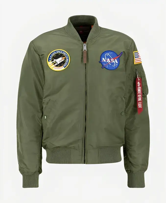 Alpha Industries MA-1 VF NASA badge bomber jacket
