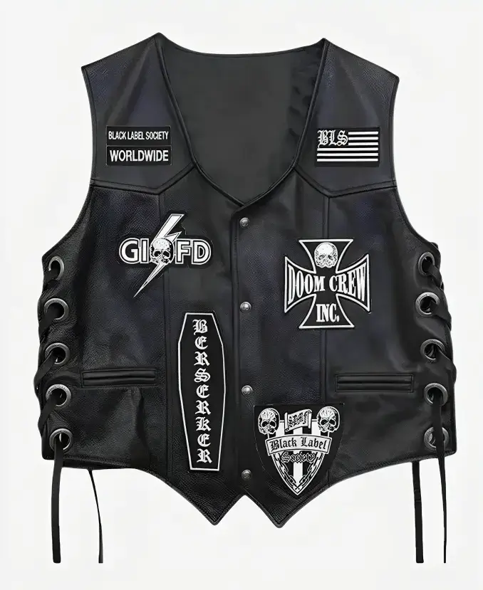 Black Label Society Vest back
