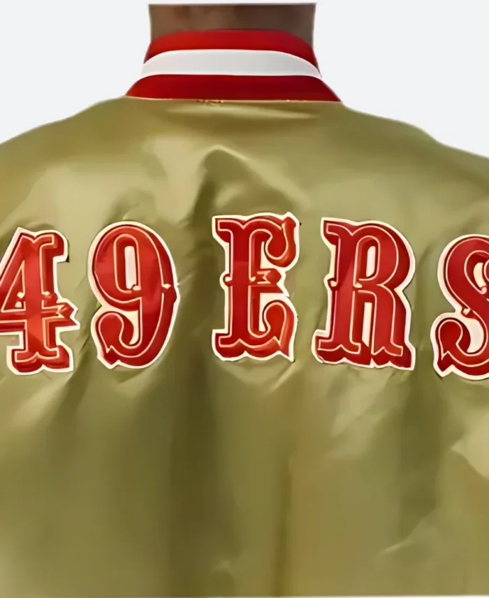 San Francisco 49ers Gold Jacket Back