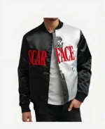 Scarface Satin Varsity Jacket Front