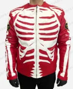 Skeleton Jacket In Red Color