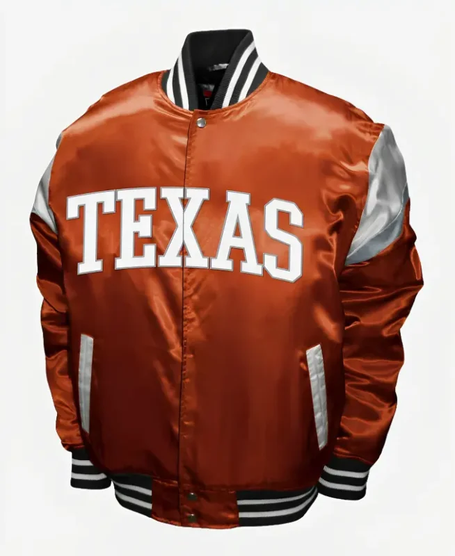 Texas Longhorns letterman orange jacket