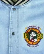 Vintage Disney Mickey Mouse Denim Jacket detail