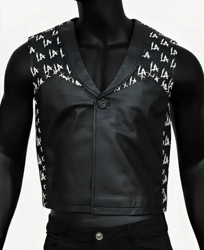 WWE LA Knight Leather Vest