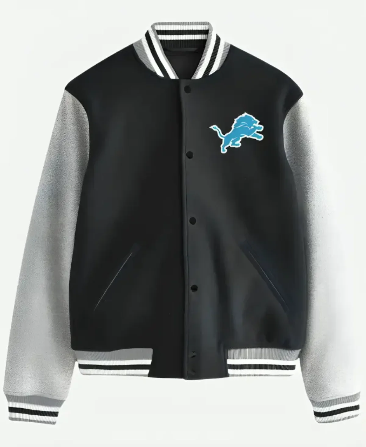 thumbnail image 2 of Beverly Hills Cop Axel Foley Detroit Lions Vintage Style Letterman Jacket - Leather 2 of 5