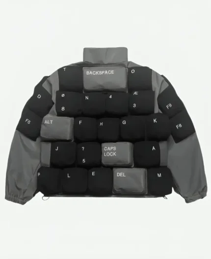 Christine Quinn Black Keyboard Jacket Back
