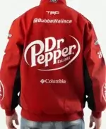 Dr Pepper Red Cotton Racing Jacket Back