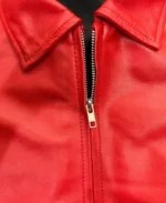 Drake Albanian Flag Jacket Front Closeup