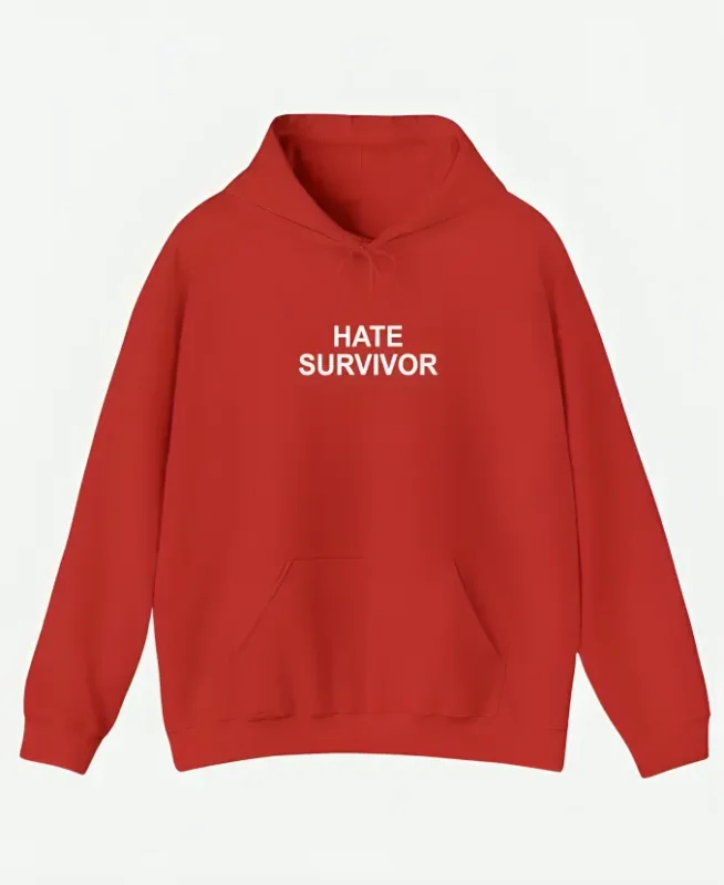 Hate Survivor Hoodie Red